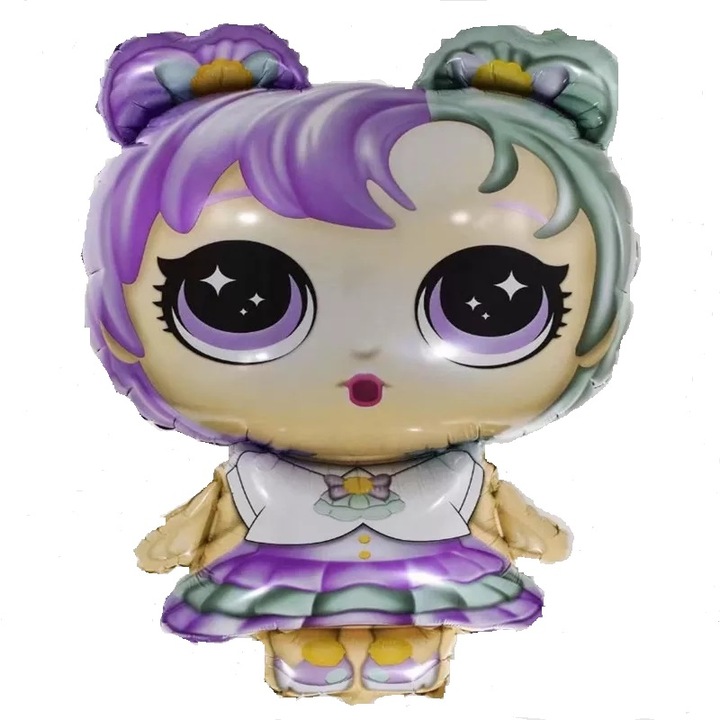 Figura fólia lufi, Doll LOL-Purple with White, 85 cm