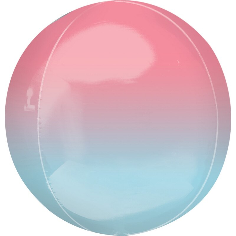 Balon folie Ombre Orbz Pink & Blue - A40628