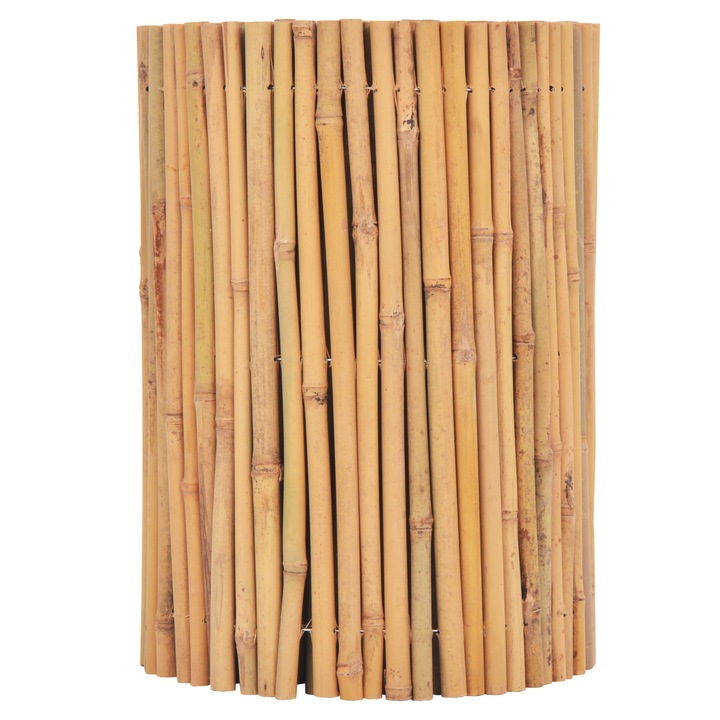 Panou de gard din lemn de bambus, vidaXL, Maro, 500 x 30 cm
