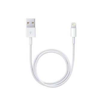 Cablu de date Apple, cu conector Lightning pentru iPhone, lungime 1m, Alb Cablu de date Apple, cu conector Lightning pentru iPhone, lungime 1m, Alb