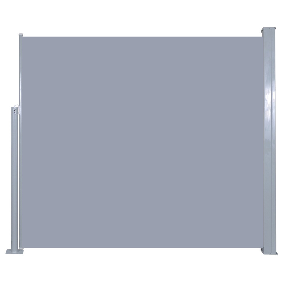 Copertina laterala retractabila, vidaXL, Tesatura, 120 x 300 cm, Gri