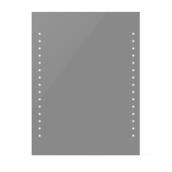 Oglinda de baie cu lumina LED, vidaXL, 60 x 80 cm, argintiu Oglinda de baie cu lumina LED, vidaXL, 60 x 80 cm, argintiu
