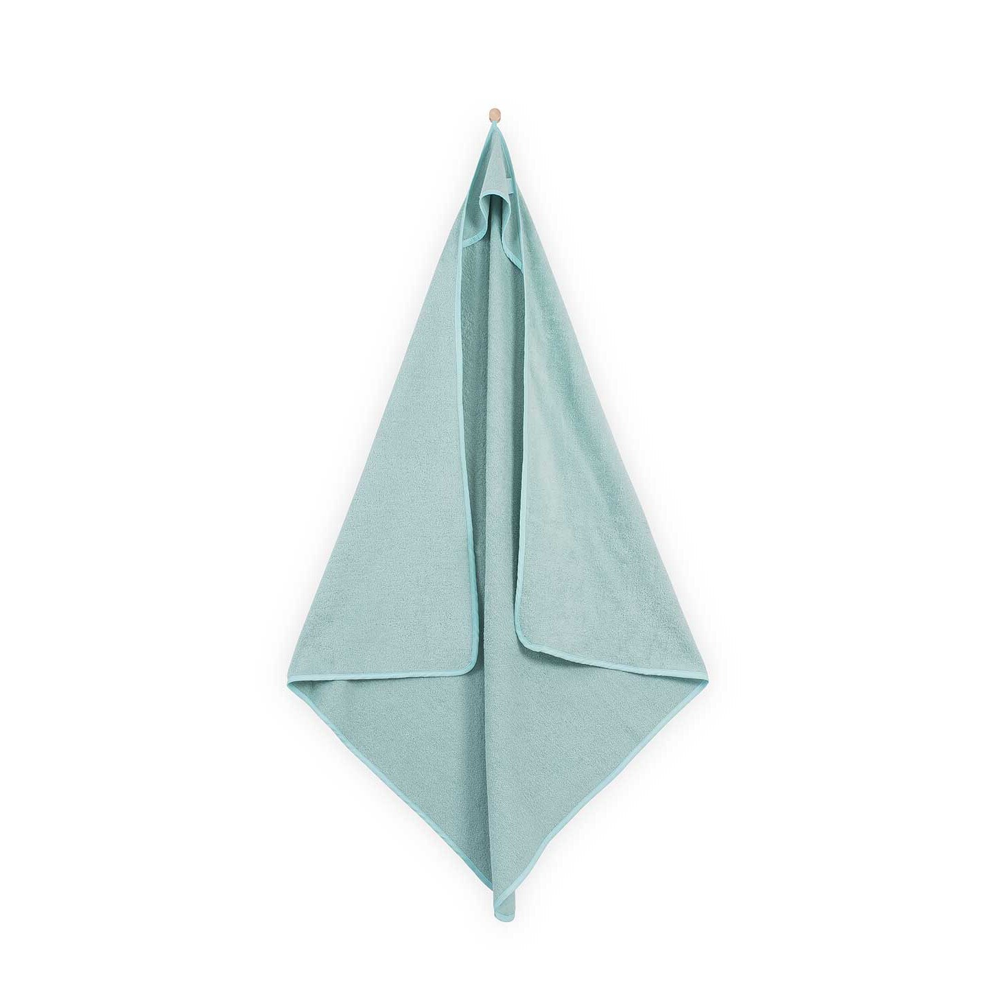 Prosop bebe cu gluga, Jollein Terry, 100x100 cm, bumbac, verde