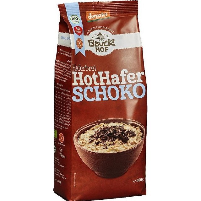 Terci de ovaz cu ciocolata Fara Gluten Bio Bauck Hof 400 g