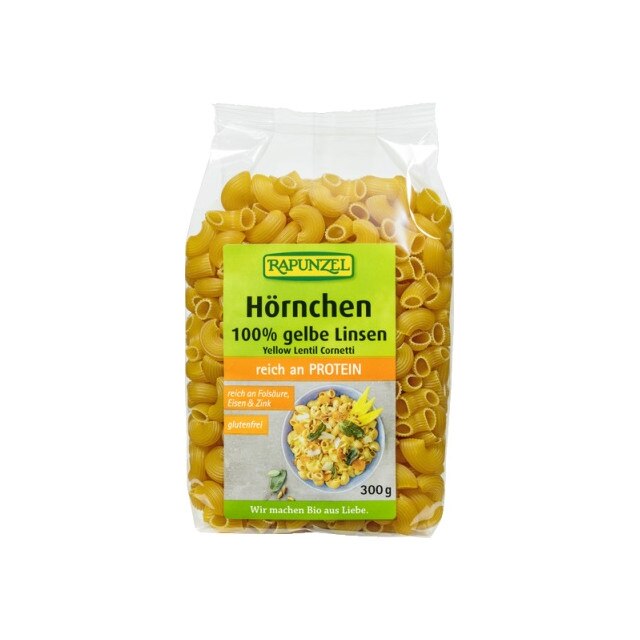 Macaroane din linte galbena Fara Gluten Bio Rapunzel 300 g