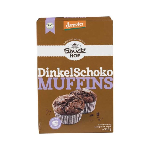 Mix din spelta pentru Muffins cu ciocolata Demeter Bio Bauck Hof 300 g