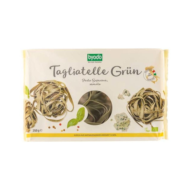 Tagliatelle verzi cu spanac Bio Byodo 250 g