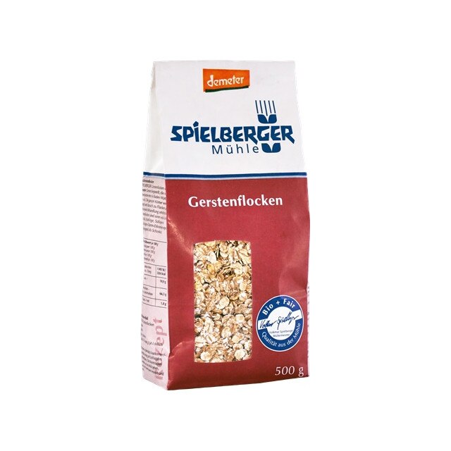 Fulgi de orz Demeter Bio Spielberger 500 g
