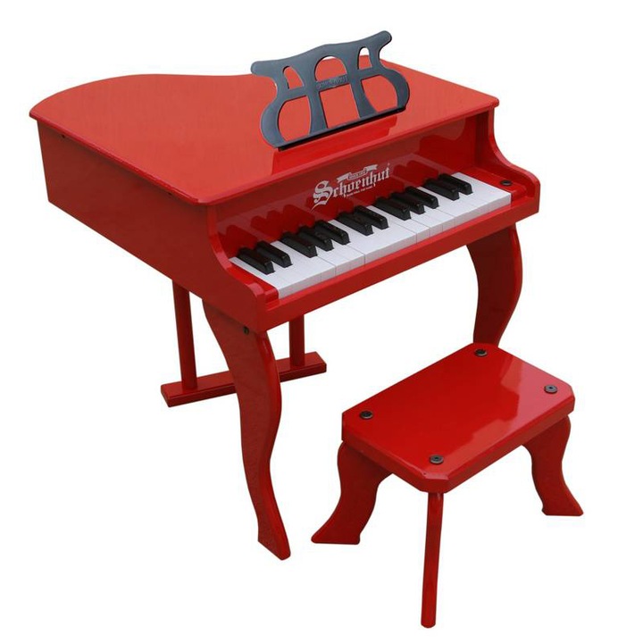 SDX Concept Zongora gyermeküléssel, 30 billentyű, 48 cm, piros
