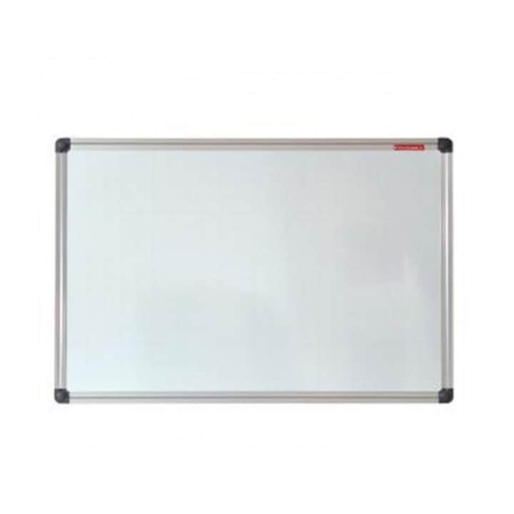 Бяла дъска с алуминиева рамка Офис В, 120/180 см, Бяла