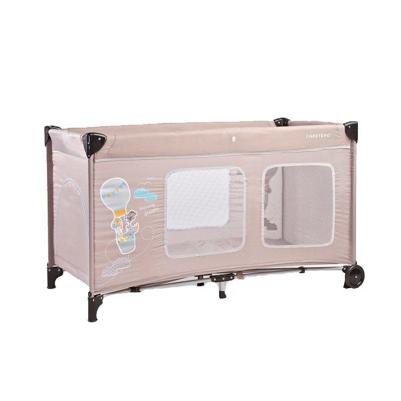 Patut pliabil pentru baieti Caretero Simplo Plus PPCS1-BE, Bej