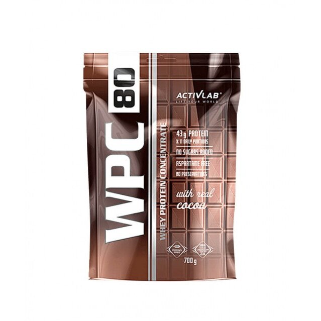 Suplimente nutritive, Whey protein concentrate 80, 700g, milk chocolate