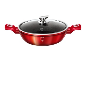 Cratita cu capac 24 cm Burgundy Metallic Line Berlinger Haus BH 1262N Cratita cu capac 24 cm Burgundy Metallic Line Berlinger Haus BH 1262N