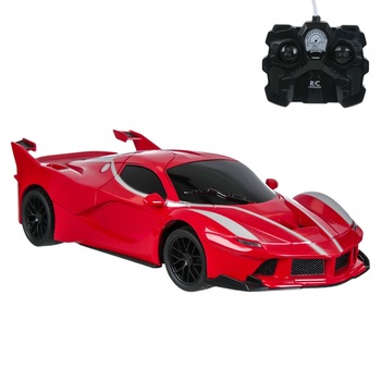 Masinuta cu telecomanda, Zola®, distanta 1:16 / 27MHz, rosie, 35x16.5x11 cm Masinuta cu telecomanda, Zola®, distanta 1:16 / 27MHz, rosie, 35x16.5x11 cm