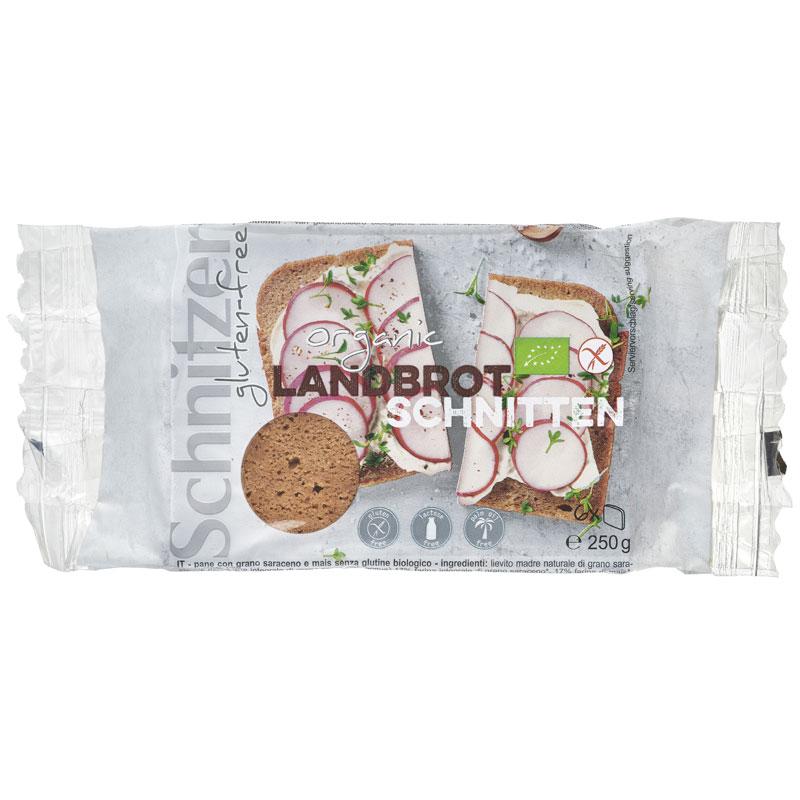 Paine de tara felii fara gluten ECO 250 g (6 buc) - Schnitzer