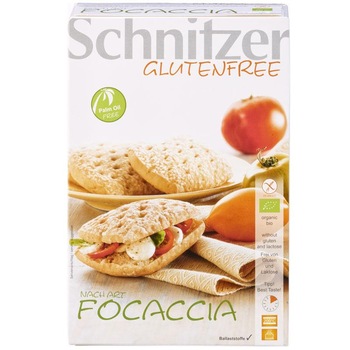 Paine focaccia ECO fara gluten 220 g (2 x 110 g) - Schnitzer Paine focaccia ECO fara gluten 220 g (2 x 110 g) - Schnitzer