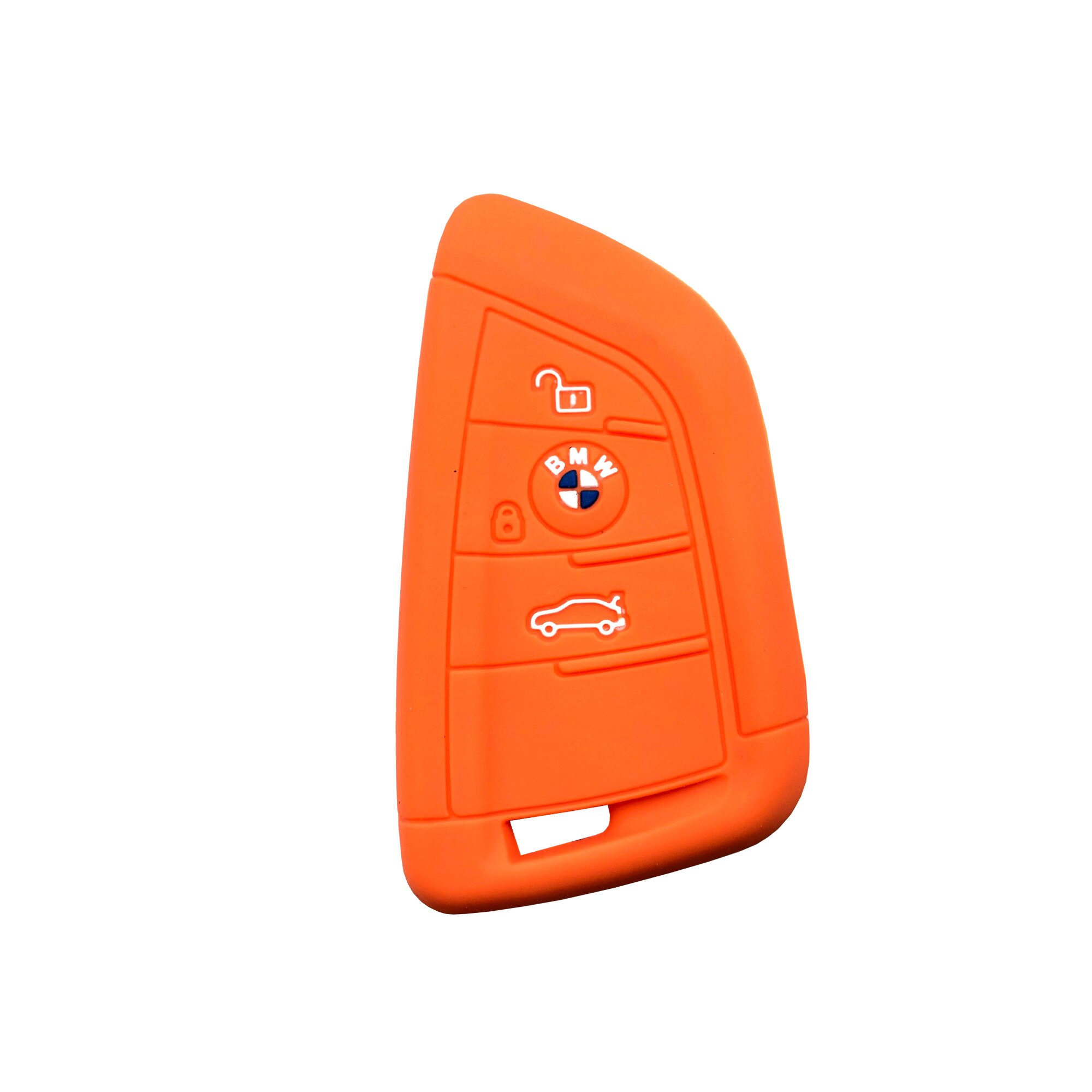 Husa Protectie Portocalie Silicon Cheie BMW G20 G30 G31 G32 G11 G12 G14 G15 F48 F15 F16 F39 G01 G02 G05 G07 G29