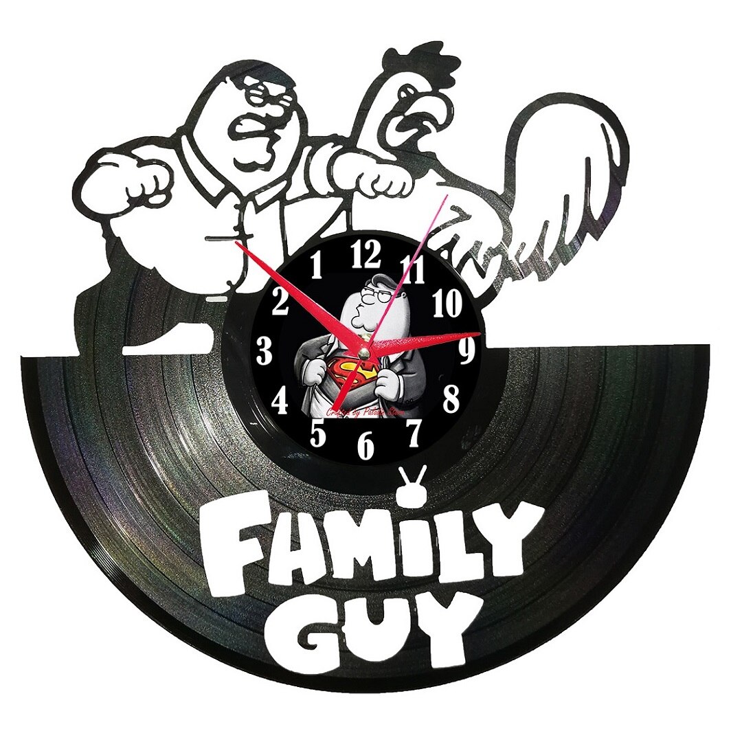 Ceas disc vinil sens invers Paladin - Family Guy