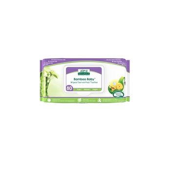 Servetele umede din fibre de bambus Aleva Naturals 80 buc Servetele umede din fibre de bambus Aleva Naturals 80 buc