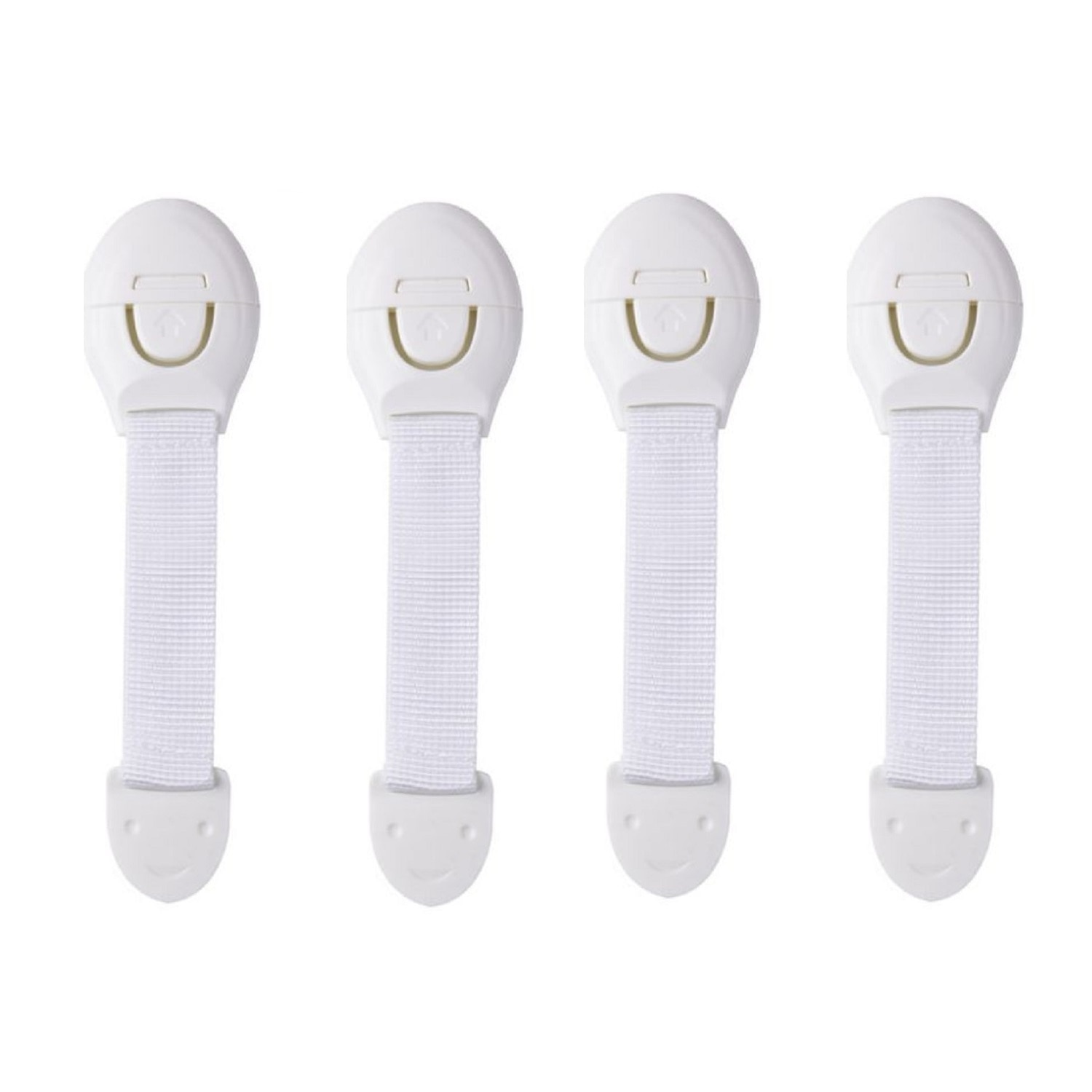 Set 4 protectii pentru usi de dulap, LRTM, Alb