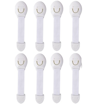 Set 8 protectii pentru usi de dulap, LRTM, Alb Set 8 protectii pentru usi de dulap, LRTM, Alb