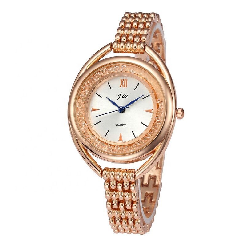 Ceas jw Dama Quartz Casual Elegant Rose/alb, PN999322RAB, curea din metal (zale), afisaj Analog
