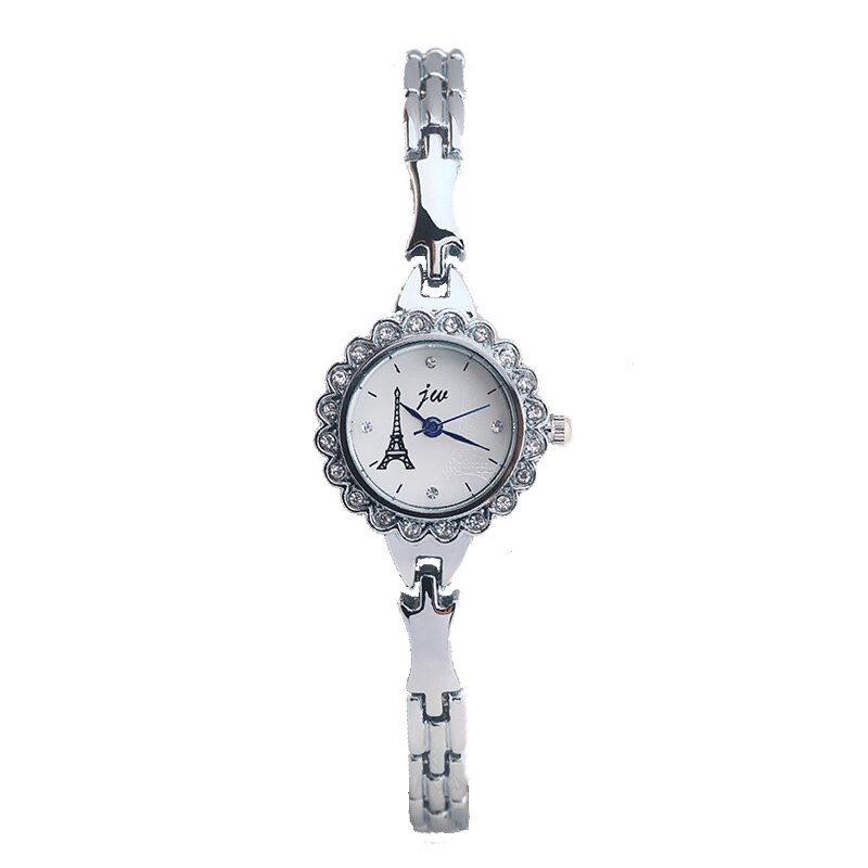 Ceas jw Dama Quartz Casual Elegant Argintiu, PN999320SR, curea din metal (zale), afisaj Analog