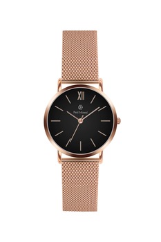 Paul McNeal, Ceas cu bratara cu aspect de plasa si logo pe cadran, Rose gold Paul McNeal, Ceas cu bratara cu aspect de plasa si logo pe cadran, Rose gold