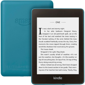 Kindle Paperwhite 2018, 300 ppi, Rezistent la apa, 8GB, Albastru Kindle Paperwhite 2018, 300 ppi, Rezistent la apa, 8GB, Albastru
