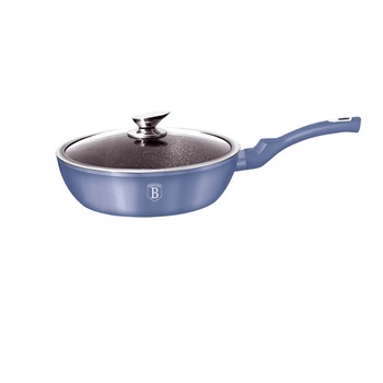 Tigaie cu capac adanca 24 cm Metallic Line Royal Blue Edition Berlinger Haus BH 1656N Tigaie cu capac adanca 24 cm Metallic Line Royal Blue Edition Berlinger Haus BH 1656N
