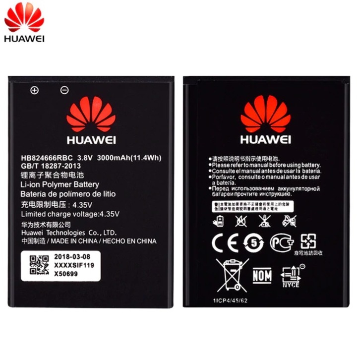 Резервна батерия за Huawei (E5577, E5577Bs-937 EBS-937), HB824666RBC, 3000mAh, Li-Ion, Bulk