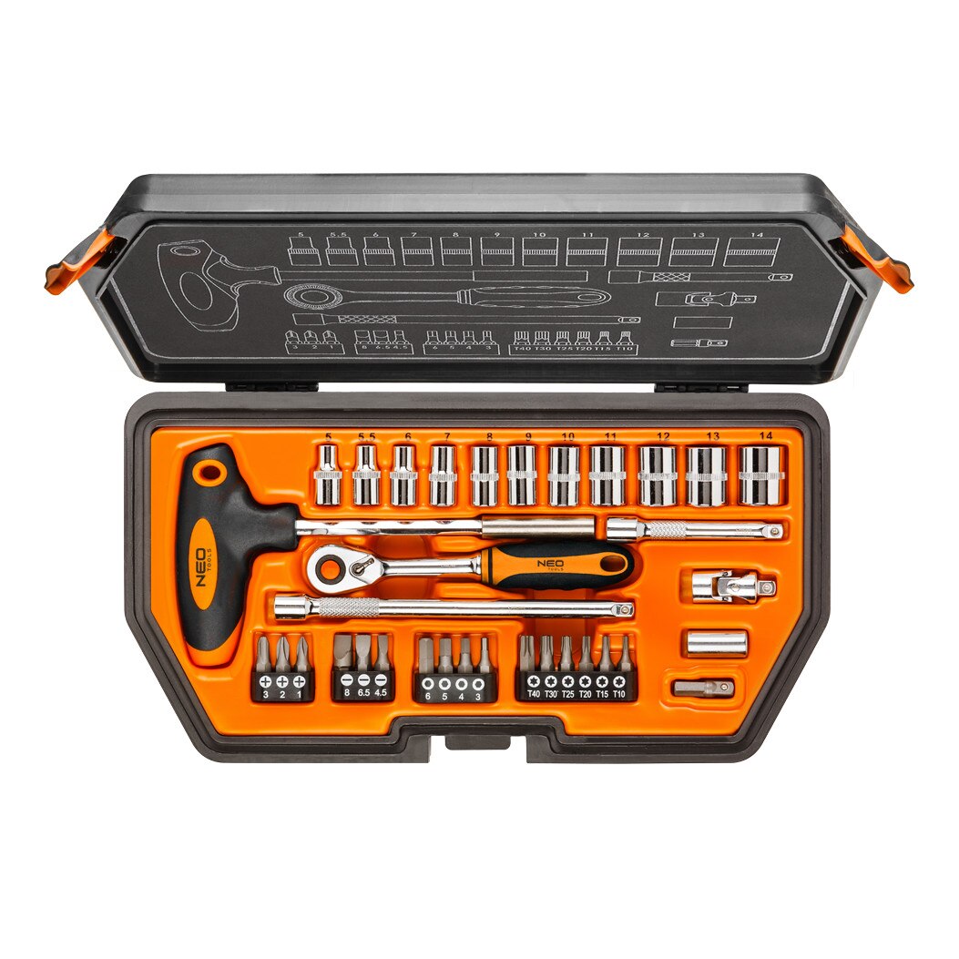 Trusa de chei tubulare 1/4