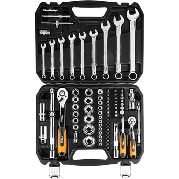 Neo Cheie set 1/4, 1/2 inch 82pcs. (08-672) Neo Cheie set 1/4, 1/2 inch 82pcs. (08-672)