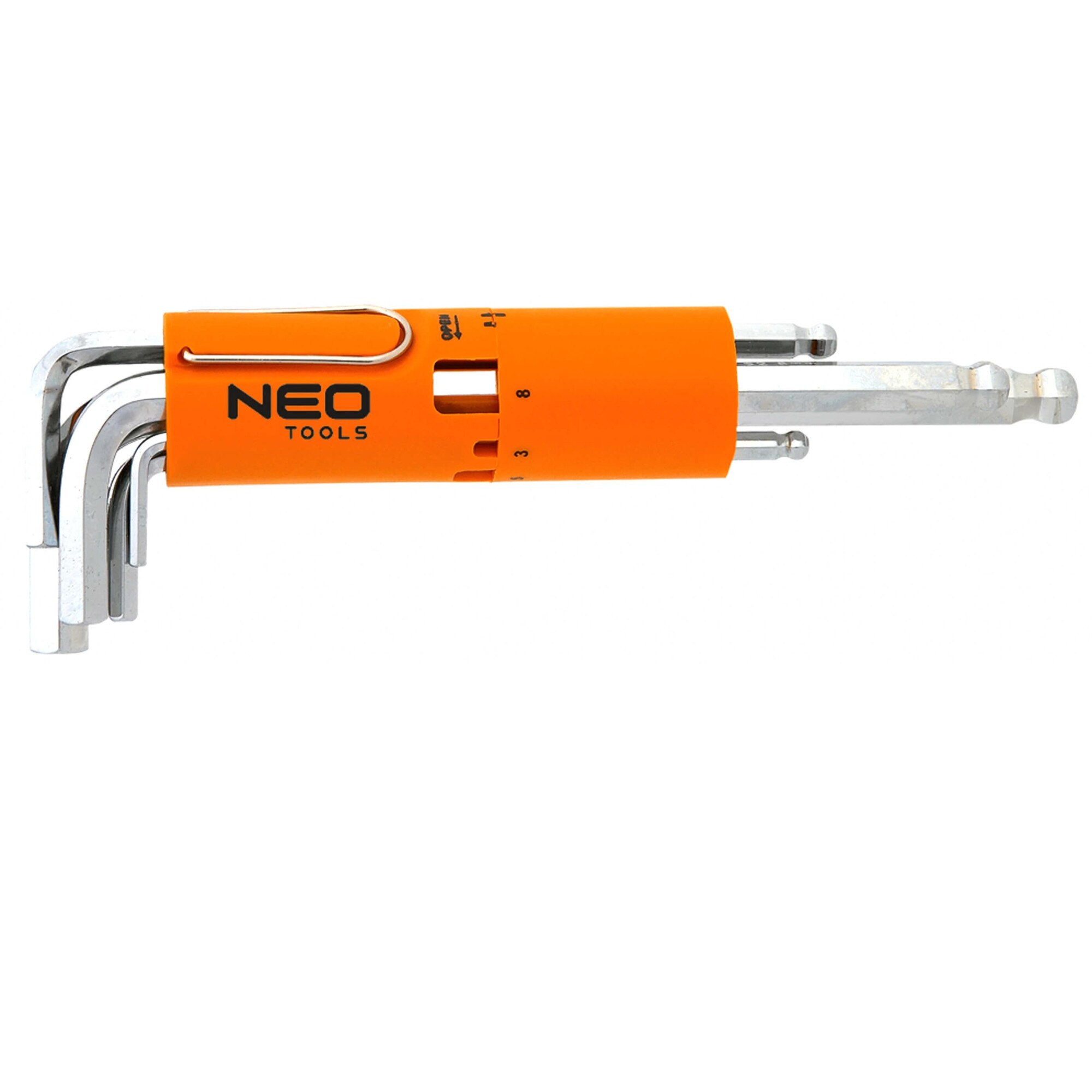 Trusa imbus (hexagonale) Neo tools 2.5-10 mm cu bila 09-513TOP