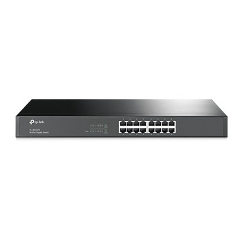 Switch TP-LINK TL-SG1016, 16 x 10/100/1000Mbps, montabil in rack 1U Switch TP-LINK TL-SG1016, 16 x 10/100/1000Mbps, montabil in rack 1U