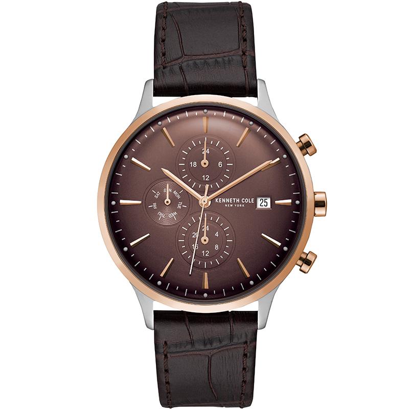 Ceas barbatesc Kenneth Cole KC15181005 Quartz Argintiu, Rose gold