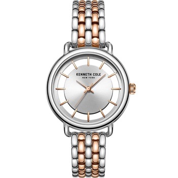 Ceas dama Kenneth Cole KC50790003 Quartz Argintiu, Rose gold Ceas dama Kenneth Cole KC50790003 Quartz Argintiu, Rose gold