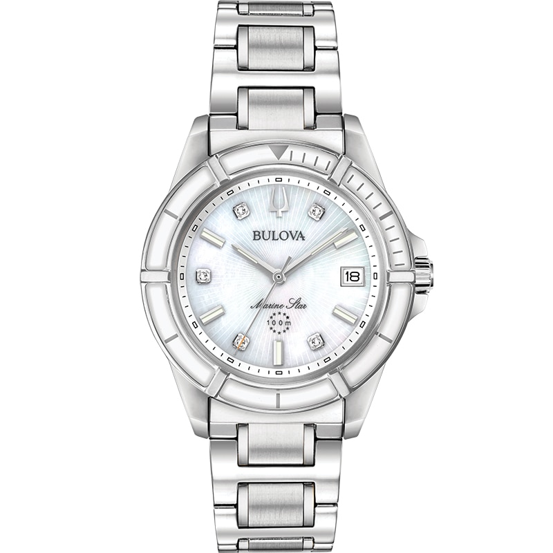 Ceas dama Bulova 96P201 Quartz Argintiu