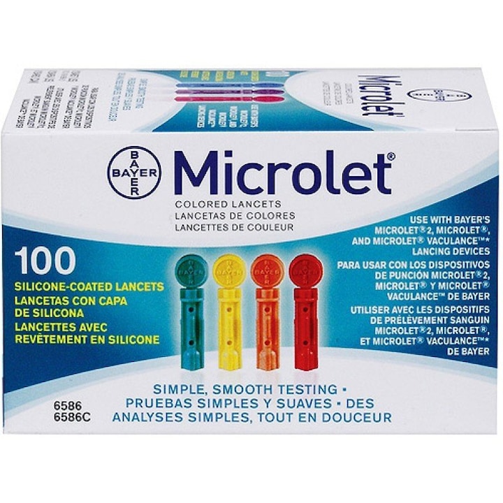Ace Sterile Bayer Microlet Lancets For String Device 100 buc