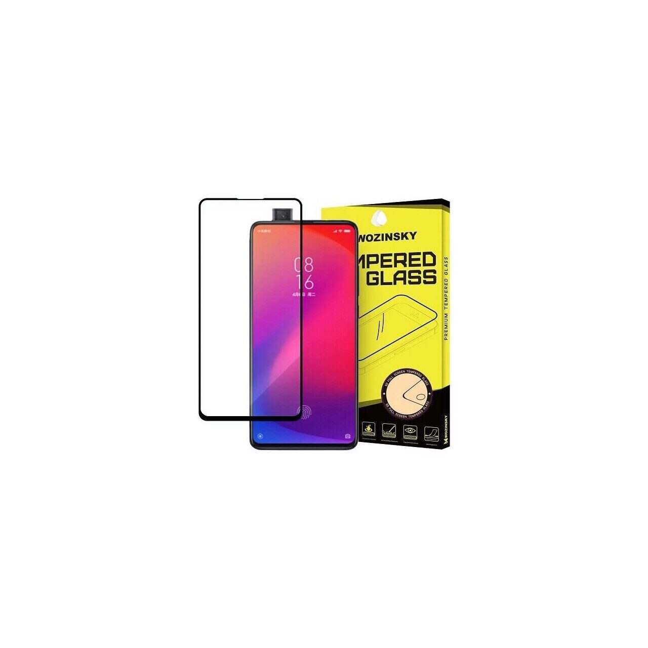 Folie Sticla Xiami Mi 9T,Mi 9T Pro,Redmi K20 Pro - Wozinsky 5D Full Glue Neagru