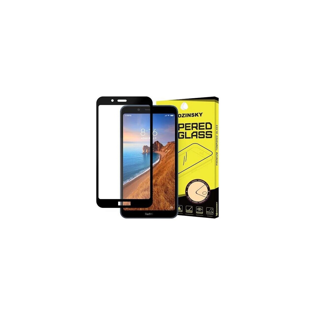 Folie Sticla Xiami Redmi 7A - Wozinsky 5D Full Glue Neagru