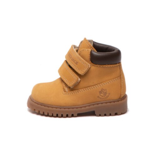 Bocanci Lumberjack RIver, Galben, Piele naturala, Velcro