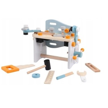 Set de Unelte din Lemn, EcoToys, 52 Elemente Set de Unelte din Lemn, EcoToys, 52 Elemente