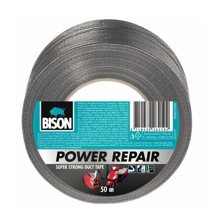 Banda Adeziva Texturata Bison Power Repair 50mmx50m Gri Emag Ro