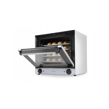 Cuptor profesional convectie cu 4 tavi, 4x436x315 mm, Inox, Revolution by Hendi, 2670 W, 595x595x (H) 570 mm Cuptor profesional convectie cu 4 tavi, 4x436x315 mm, Inox, Revolution by Hendi, 2670 W, 595x595x (H) 570 mm