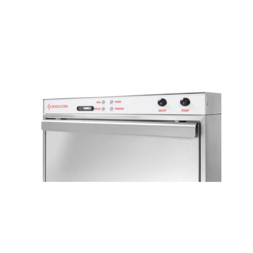 Masina profesionala de spalat vase Revolution by Hendi 6600 W 570x600 (370) x (H) 830 mm Inox