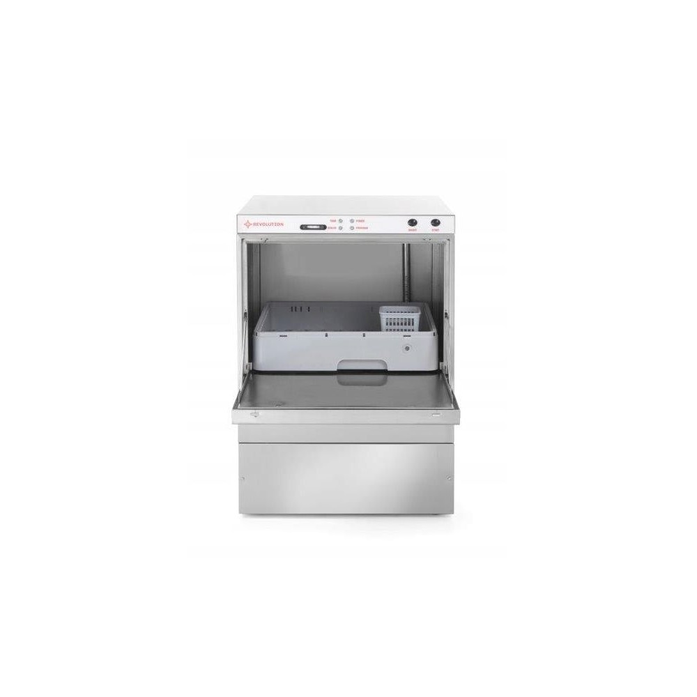 Masina profesionala de spalat vase Revolution by Hendi 6600 W 570x600 (370) x (H) 830 mm Inox