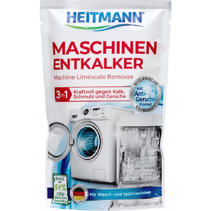 Decalcificator pentru masini de spalat haine si vase Heitmann 175 g