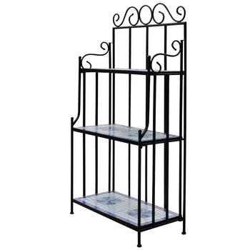 Suport cu rafturi din ceramica, vidaXL, 58 x 30 x 115 cm, Albastru Suport cu rafturi din ceramica, vidaXL, 58 x 30 x 115 cm, Albastru