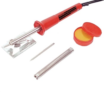 Set ciocan de lipit si accesorii Mannesmann M49116, 30 W, 5 piese Set ciocan de lipit si accesorii Mannesmann M49116, 30 W, 5 piese